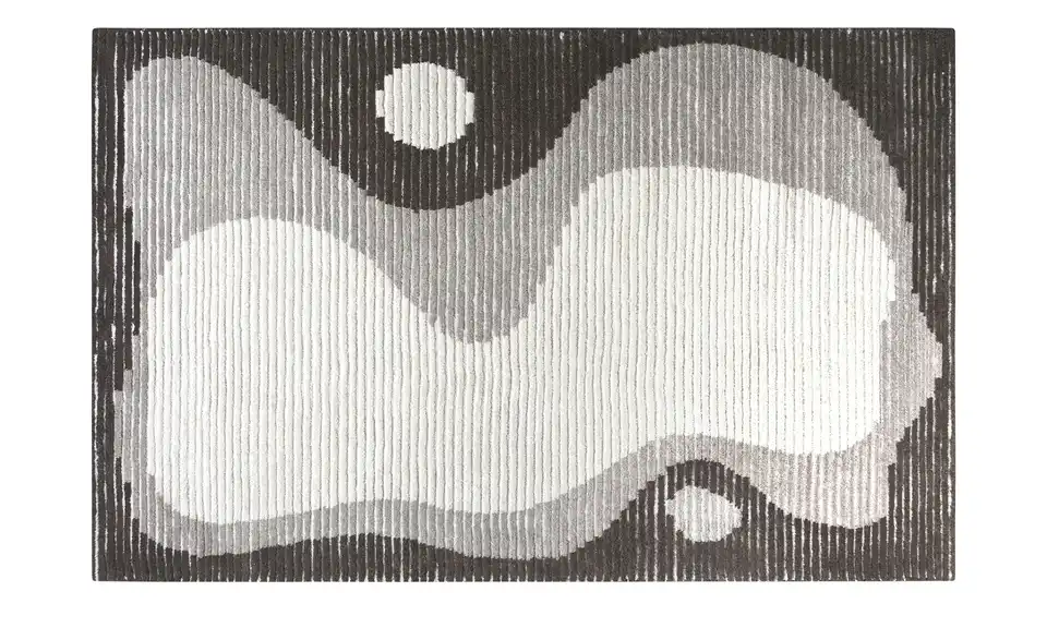 como Handtuft-Teppich, Frontansicht
