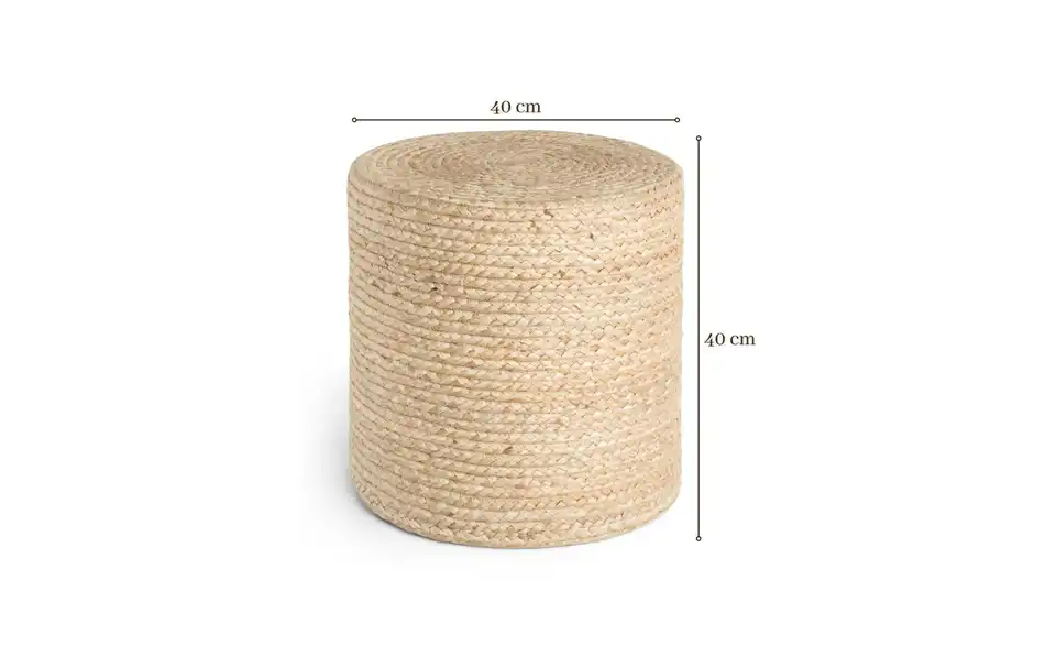 Hanse Home Jute Pouf, Bemaßung