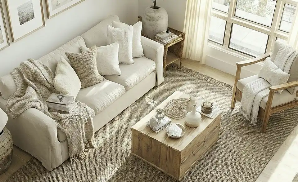 Wollteppich, in Wohnsituation