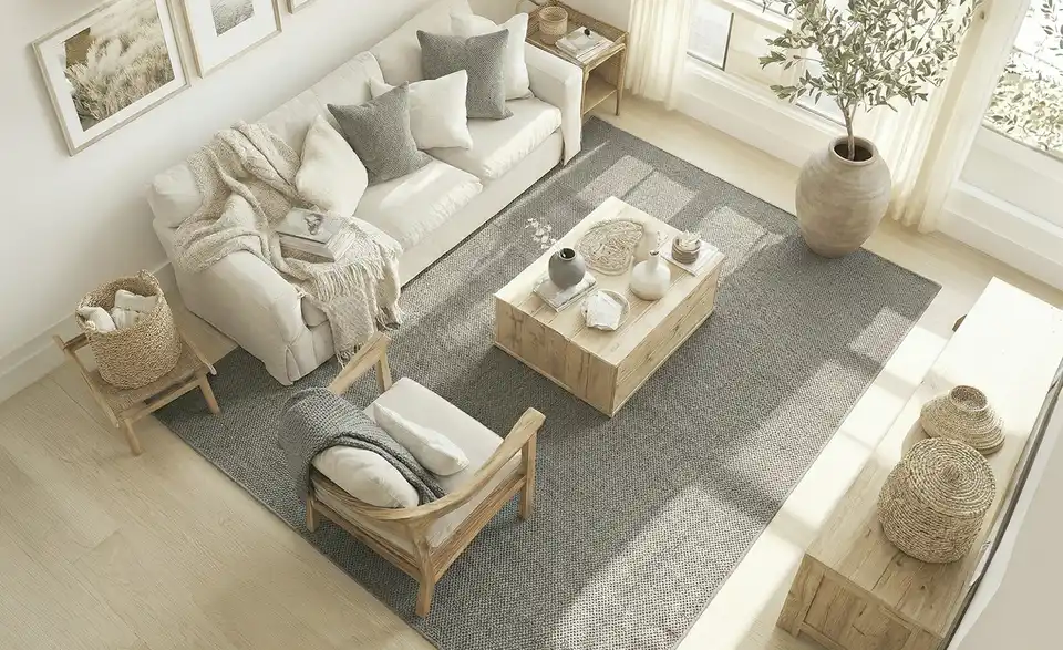 Wollteppich, in Wohnsituation