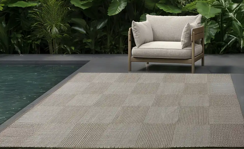 como Outdoor-Teppich, in Wohnsituation