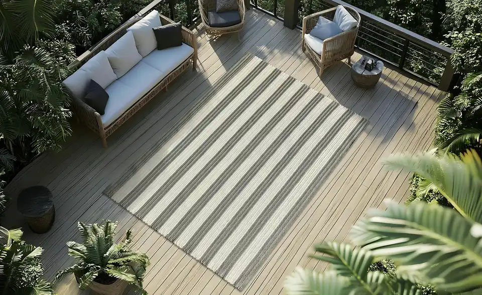 como Webteppich, in Wohnsituation