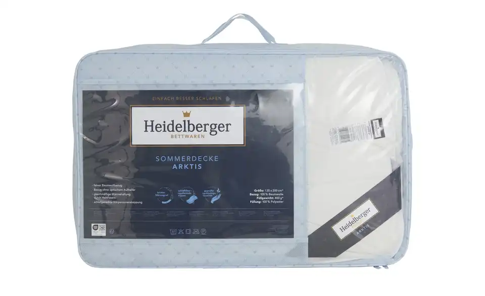 Heidelberger Bettwaren Sommerdecke Arktis, in Wohnsituation
