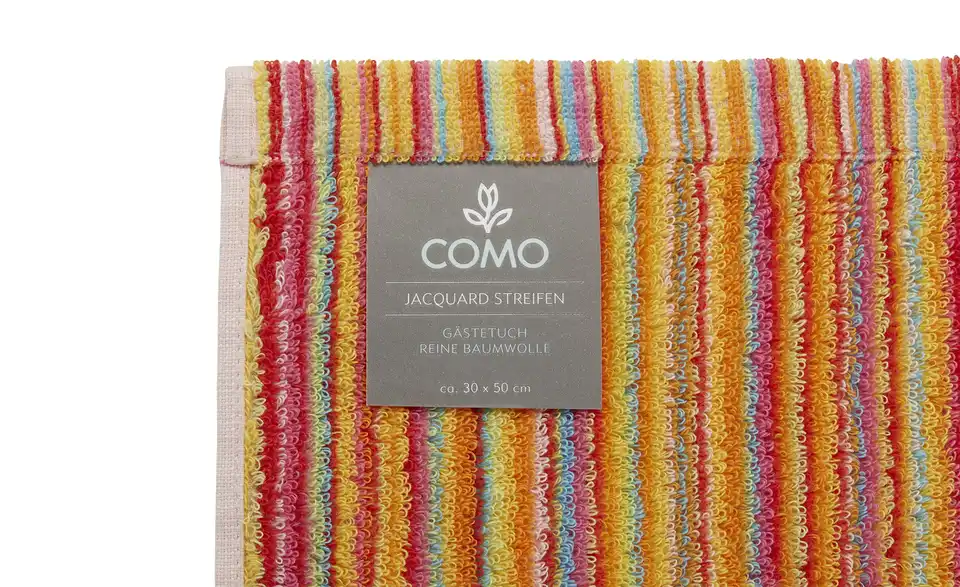 como Gästetuch Jacquard Streifen, Detailansicht