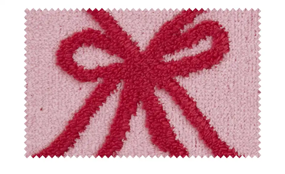 como Duschtuch Schleife, Stoffstruktur