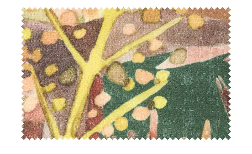 como Kissen Tropische Blumen, Stoffstruktur