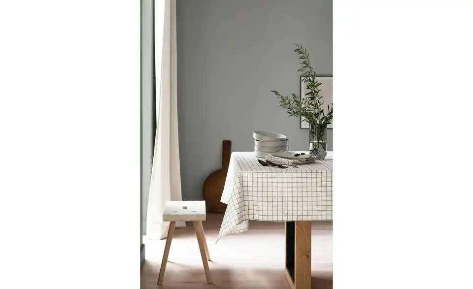 SCHÖNER WOHNEN Kollektion Tischdecke SW-Check, in Wohnsituation