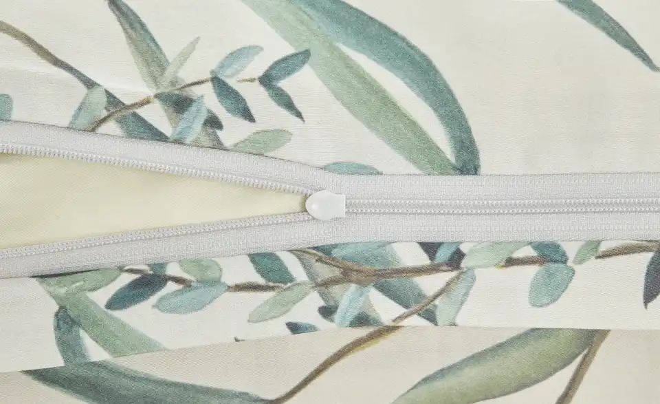 Como Green Satin Bettwäsche Eucalyptus, Detailansicht