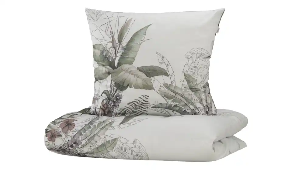 SCHÖNER WOHNEN Kollektion Satin Wende-Bettwäsche Tropical, Perspektive