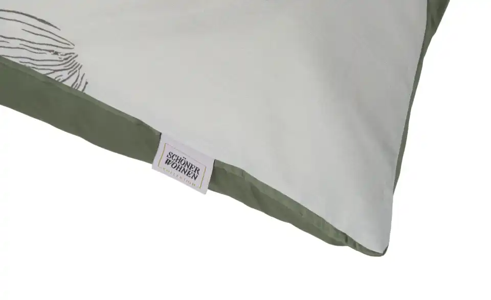 SCHÖNER WOHNEN Kollektion Satin Wende-Bettwäsche Tropical, Detailansicht