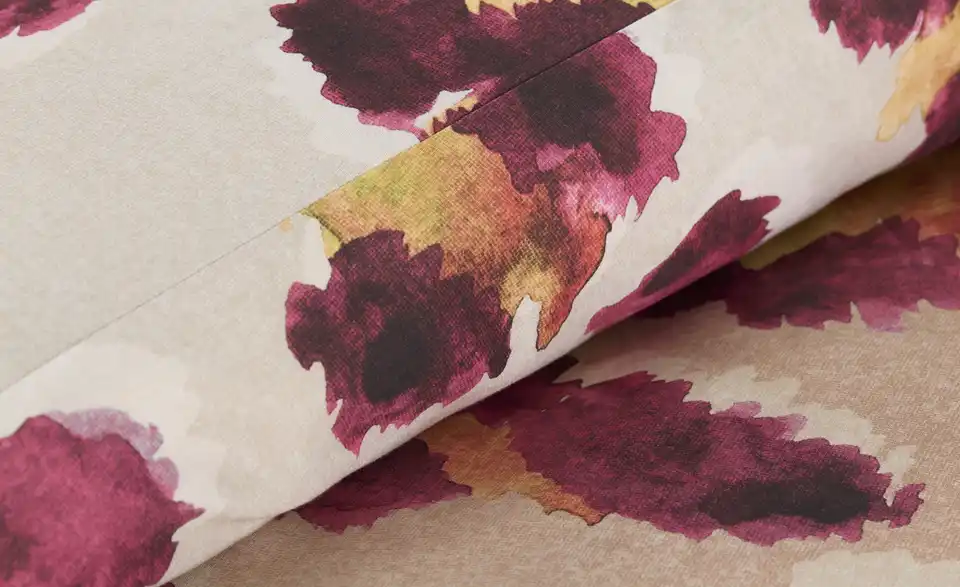 indigo Mako-Satin Bettwäsche Animalistic, Detailansicht