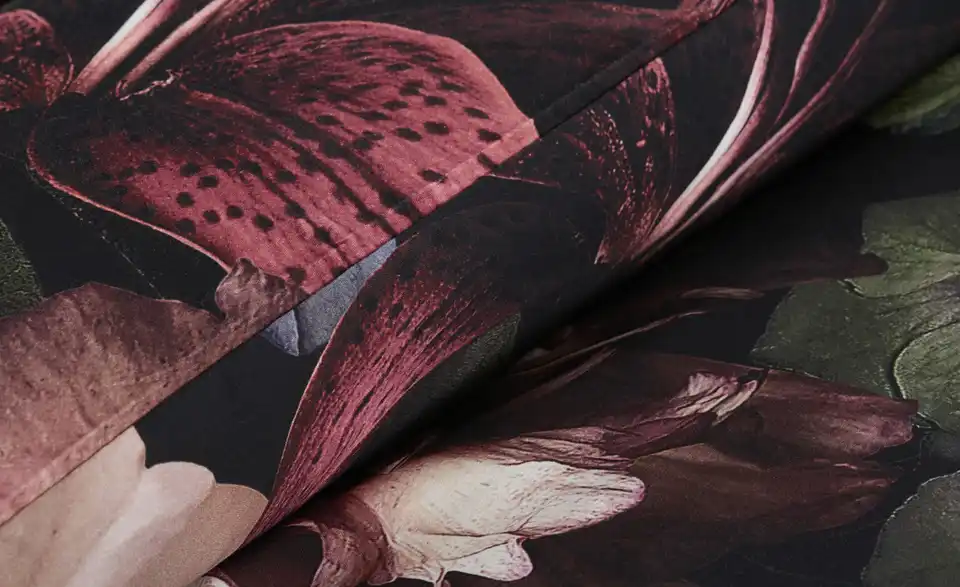 indigo Mako-Satin Wende-Bettwäsche, Detailansicht