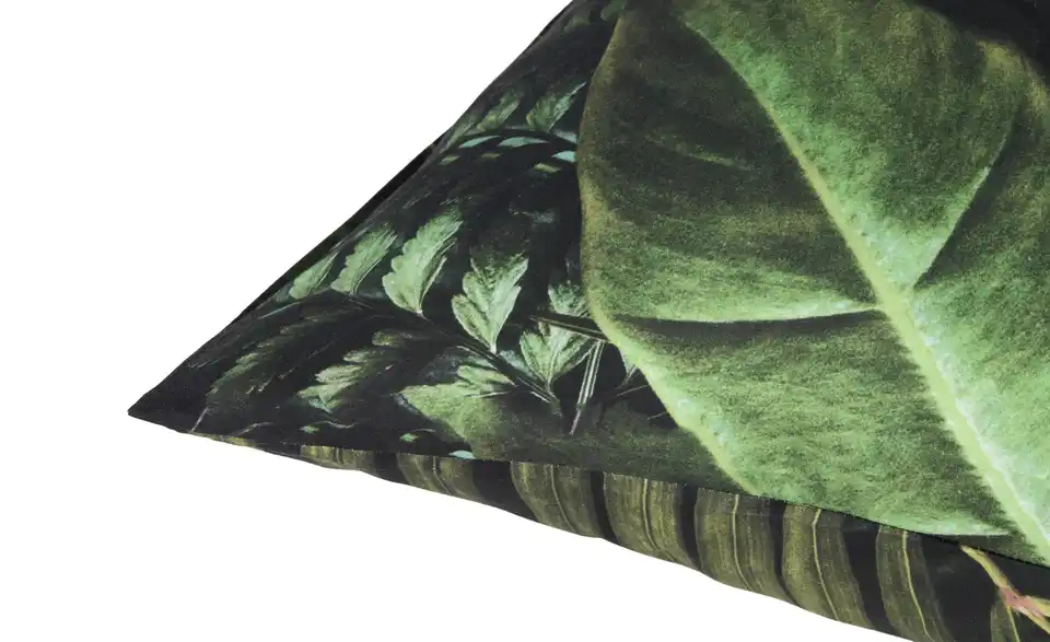 indigo Mako-Satin Wende-Bettwäsche, Detailansicht