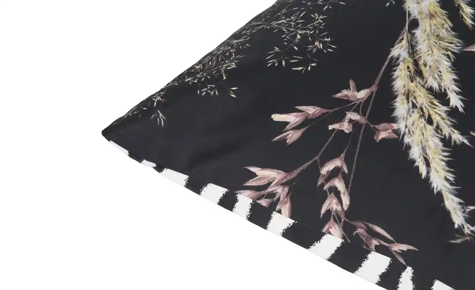 indigo Mako-Satin Wende-Bettwäsche, Detailansicht