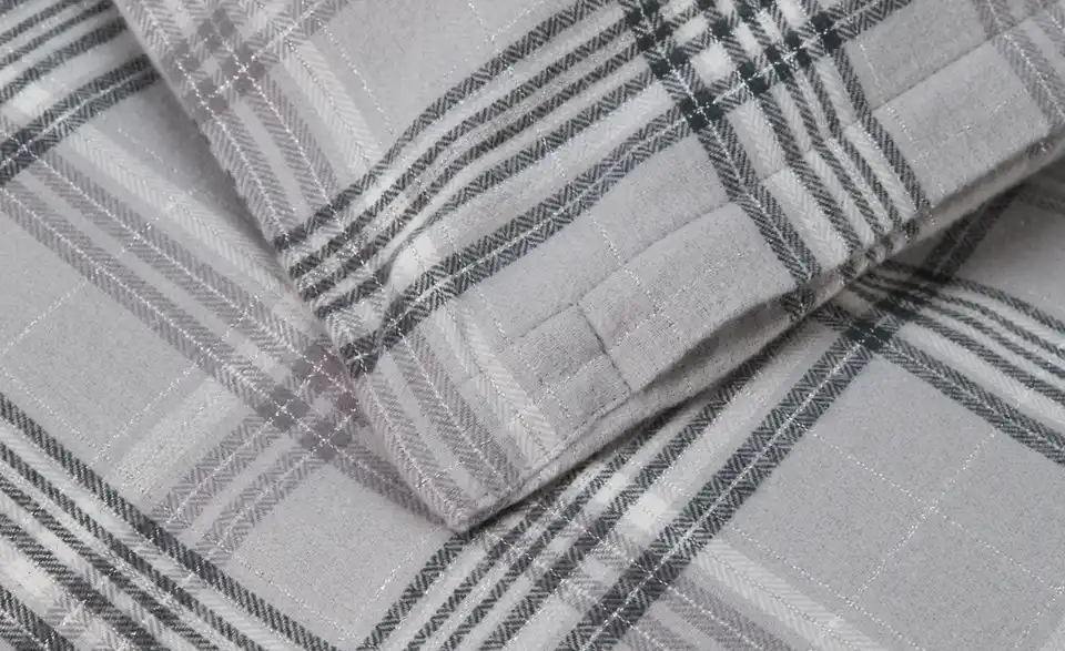 como Biber Bettwäsche Tartan, Detailansicht