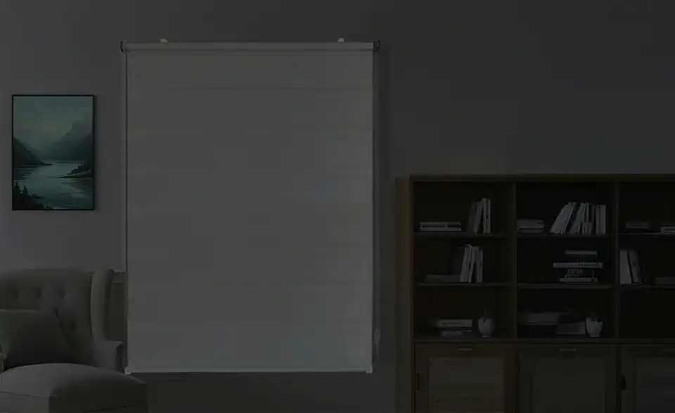como Seitenzugrollo D&N Duorollo Blackout, in Wohnsituation