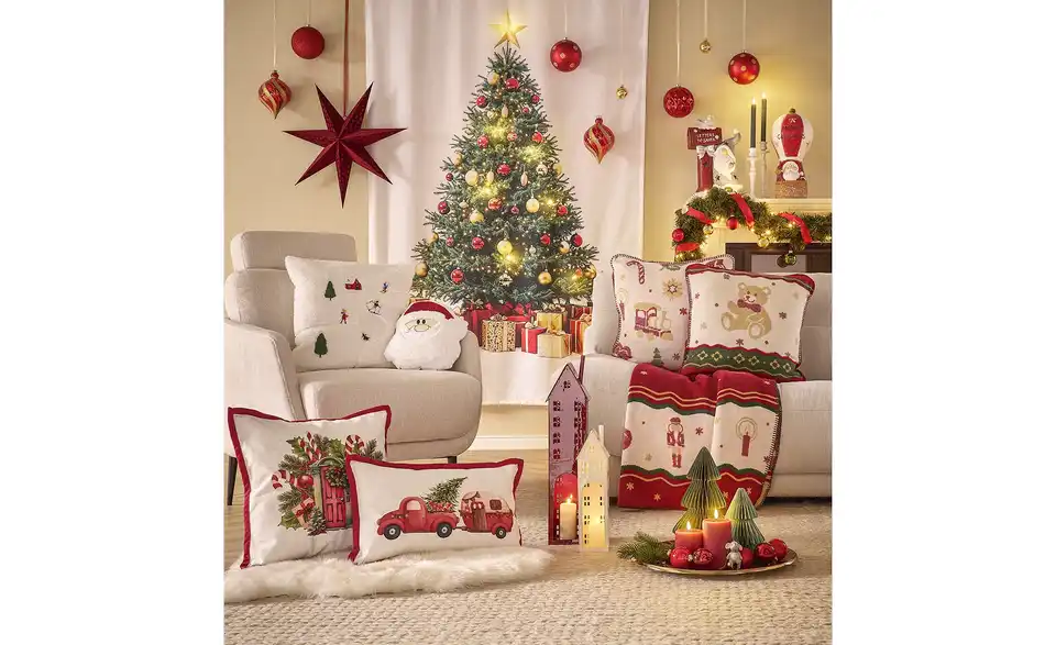 como LED-Vorhang Weihnachtsbaum, in Wohnsituation