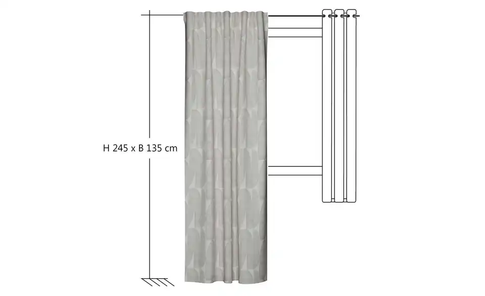 HOMING Schlaufenschal, Bemaßung