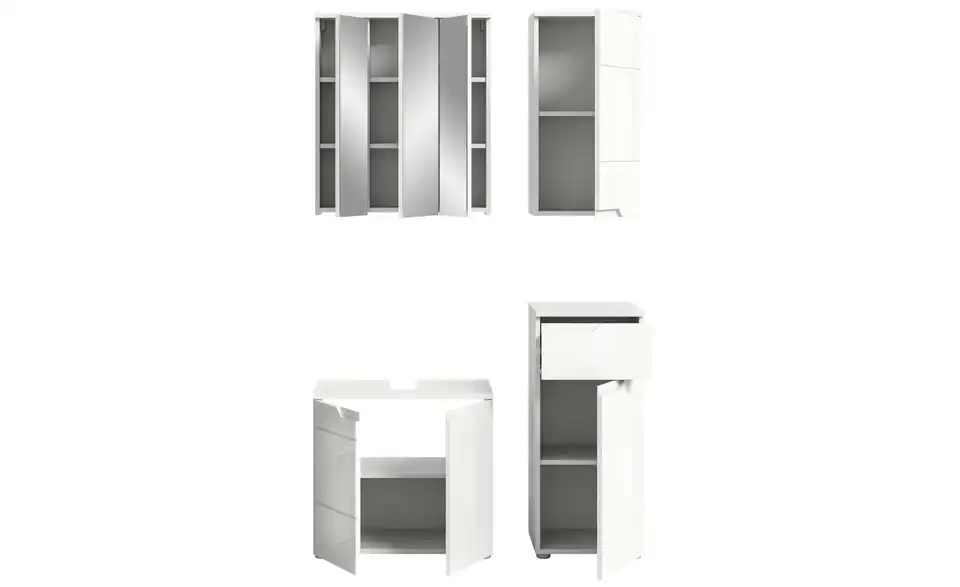 Badkombination, geöffnet