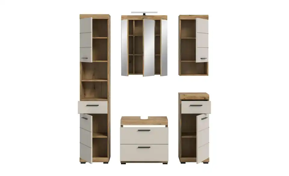 Badkombination, geöffnet