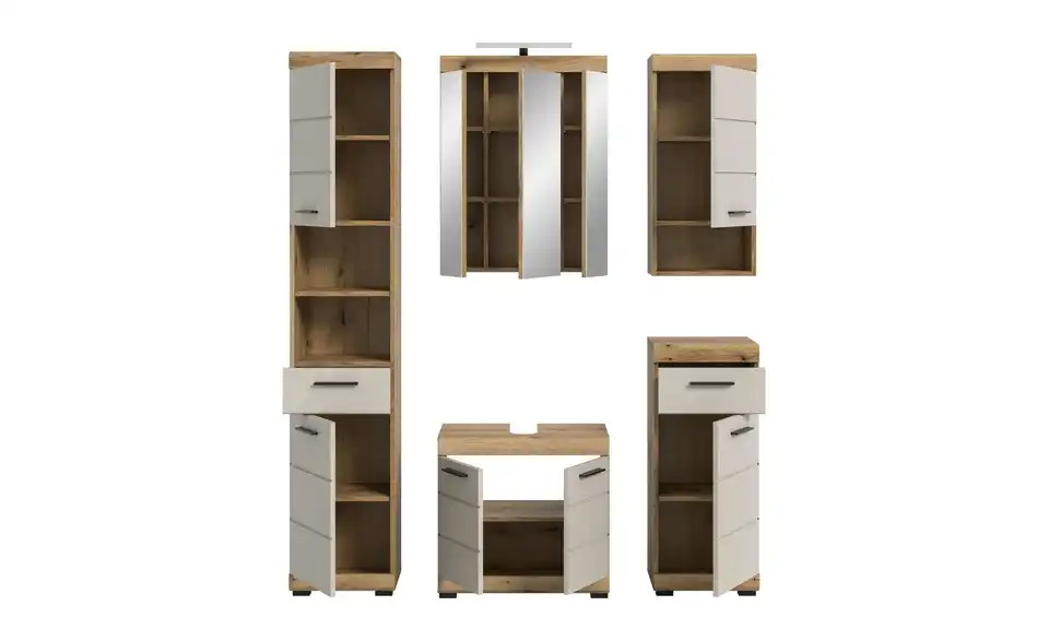 Badkombination, geöffnet