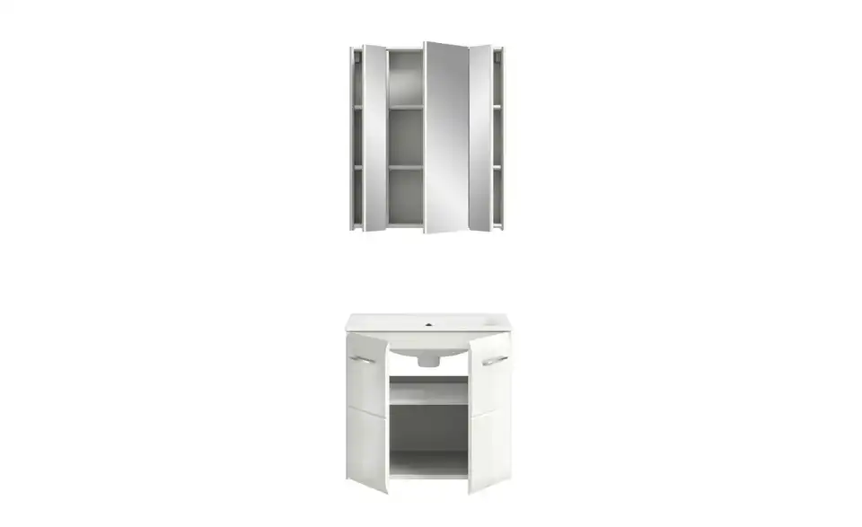 Badkombination, geöffnet