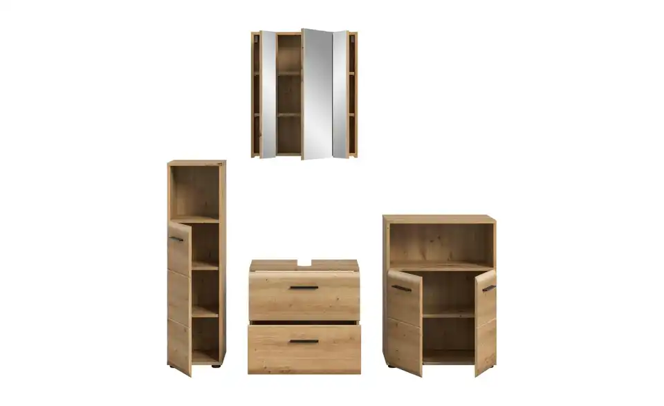 Badkombination, geöffnet