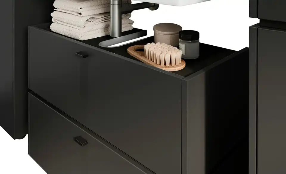 Waschbeckenunterschrank, Detailansicht