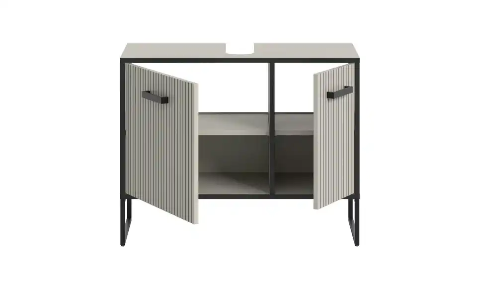 Waschbeckenunterschrank, geöffnet