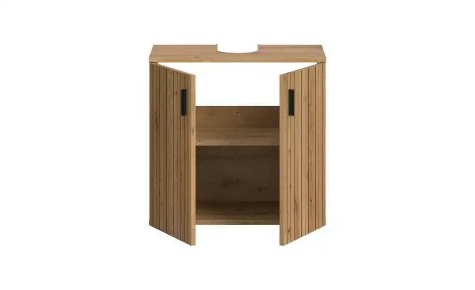 Waschbeckenunterschrank, geöffnet