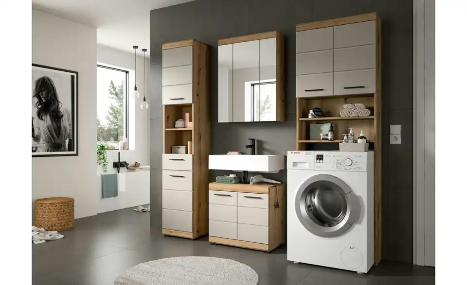Waschmaschinenüberbau, in Wohnsituation