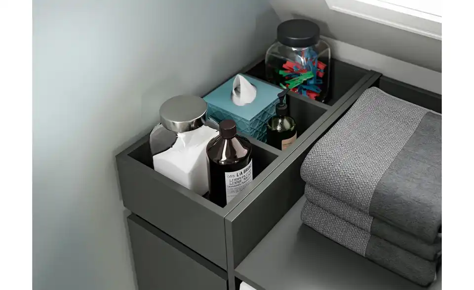 Anstellregal, Detailansicht