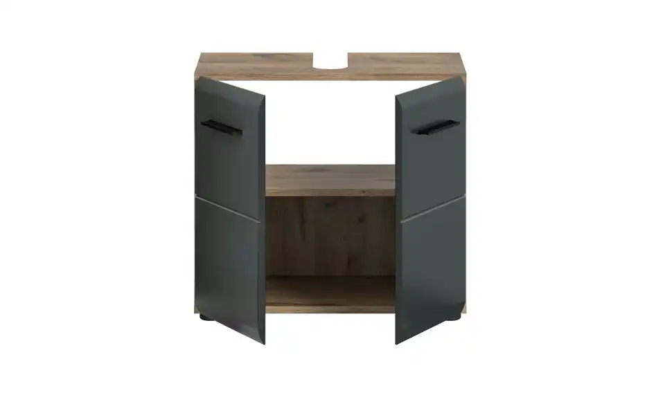 Waschbeckenunterschrank, geöffnet