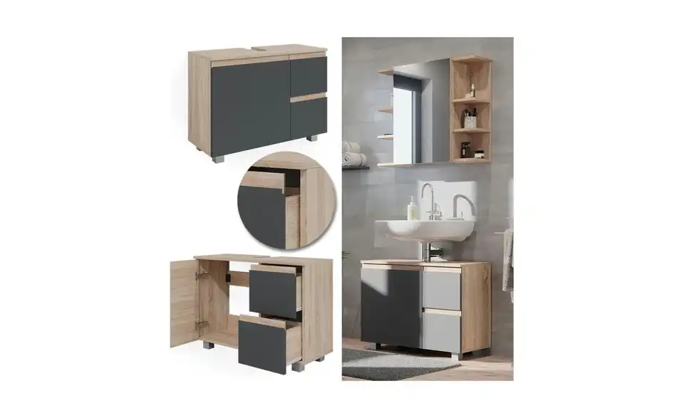 Waschbeckenunterschrank, Detailansicht