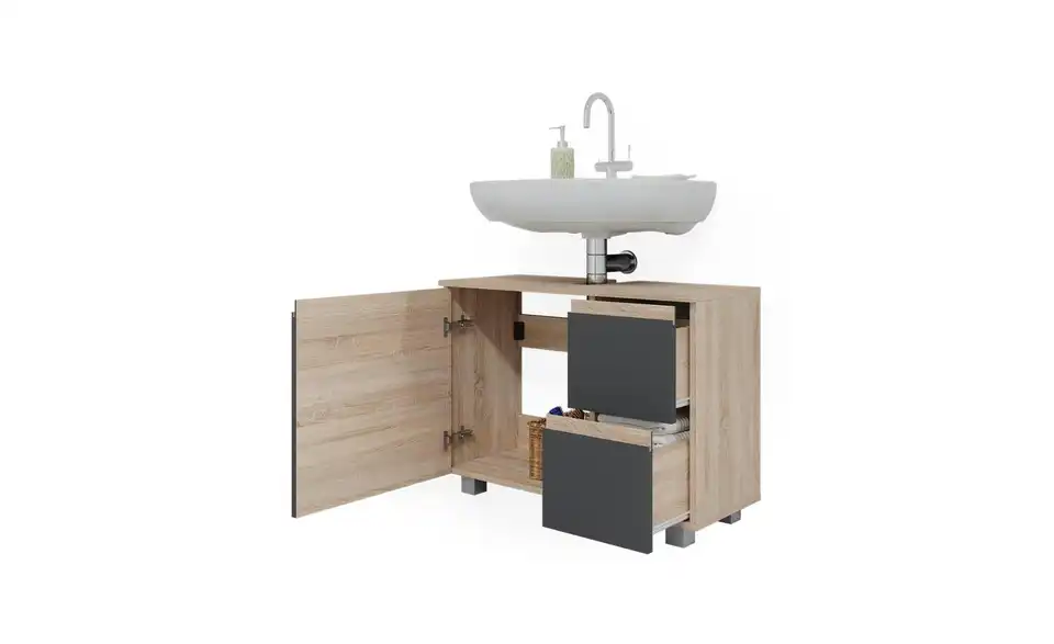 Waschbeckenunterschrank, Detailansicht