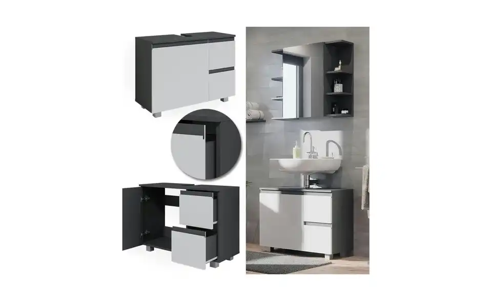 Waschbeckenunterschrank, Detailansicht