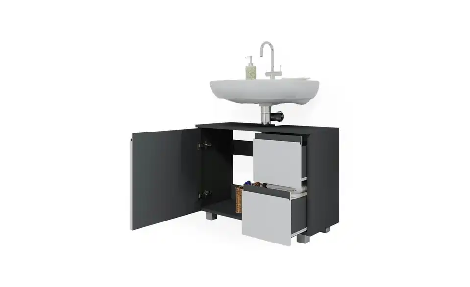 Waschbeckenunterschrank, Detailansicht