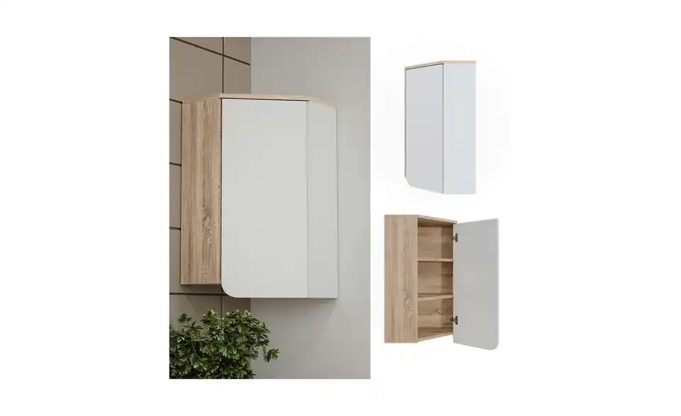 Eckhängeschrank, Detailansicht