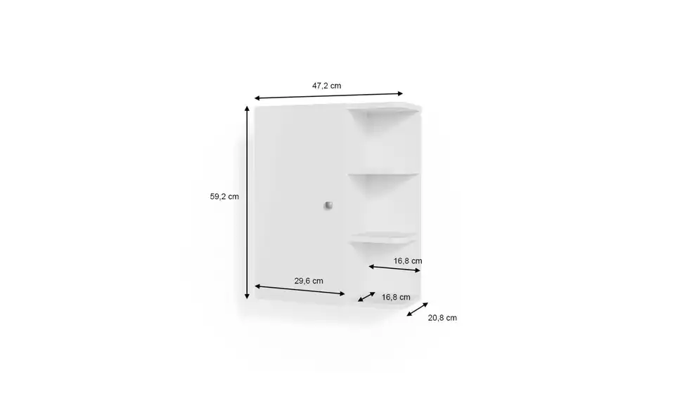 Badschrank, Bemaßung