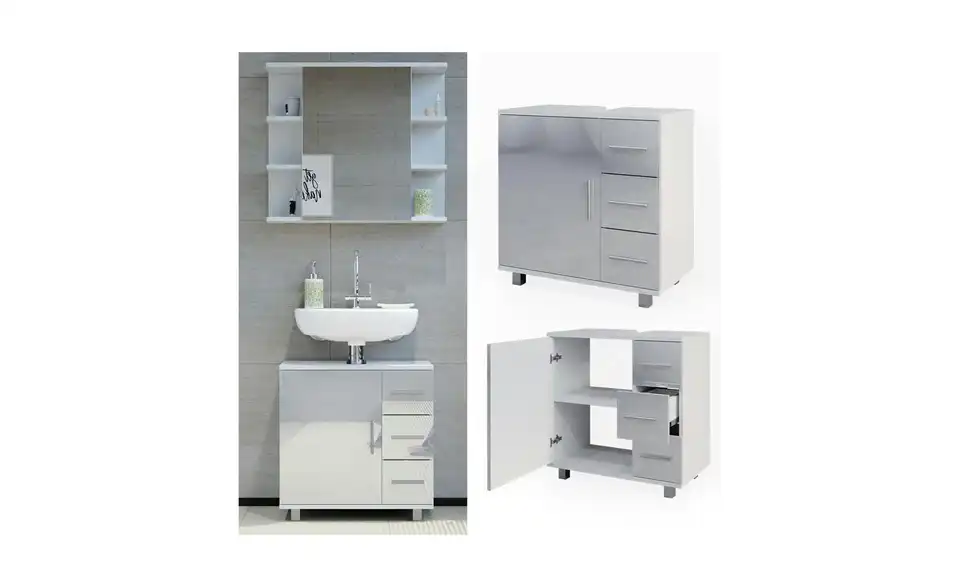 Waschbeckenunterschrank, Detailansicht