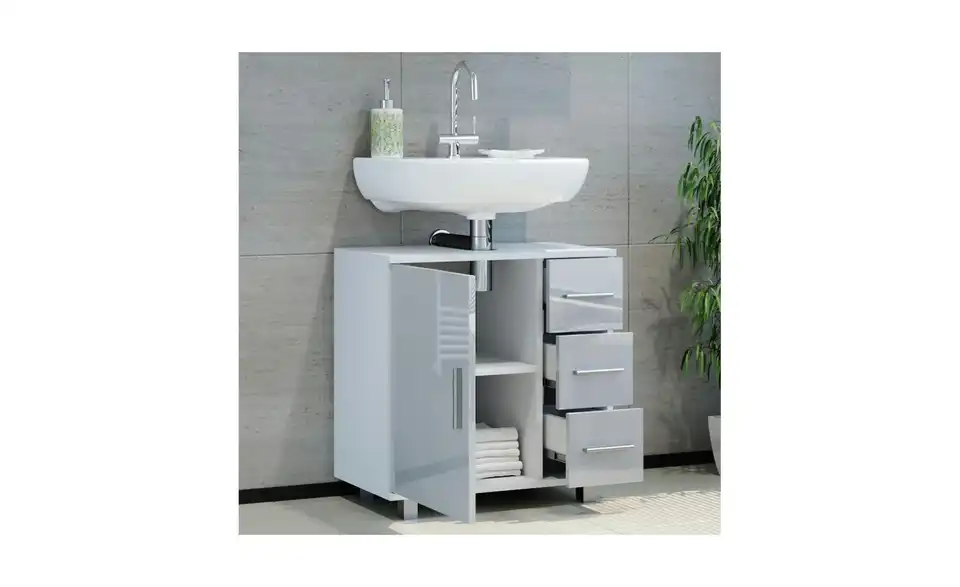 Waschbeckenunterschrank, Detailansicht