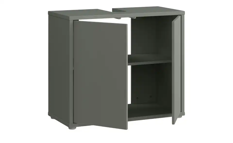 Waschbeckenunterschrank, geöffnet