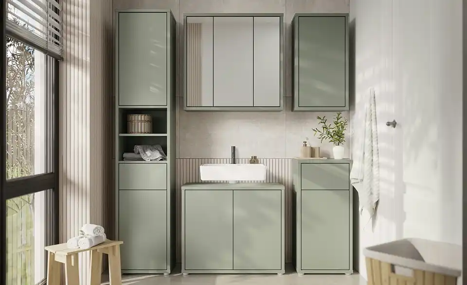 Waschbeckenunterschrank, in Wohnsituation