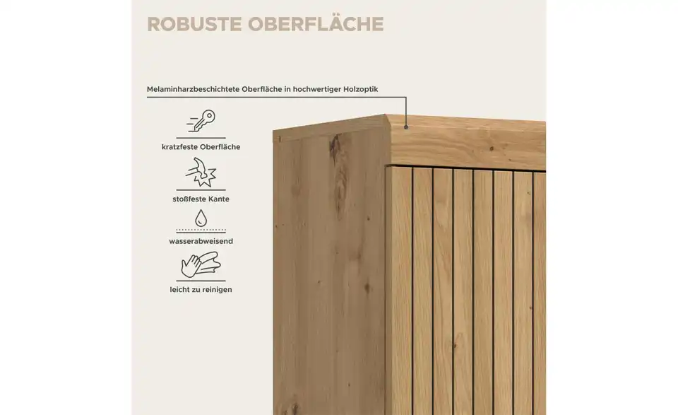 Hängeschrank 2er, Bild mit Text