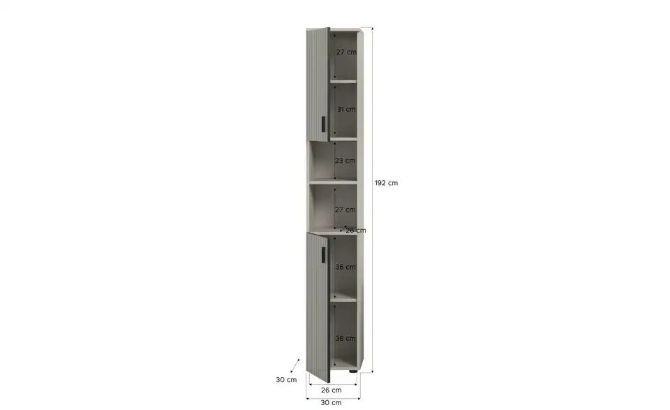 Hochschrank, Bemaßung