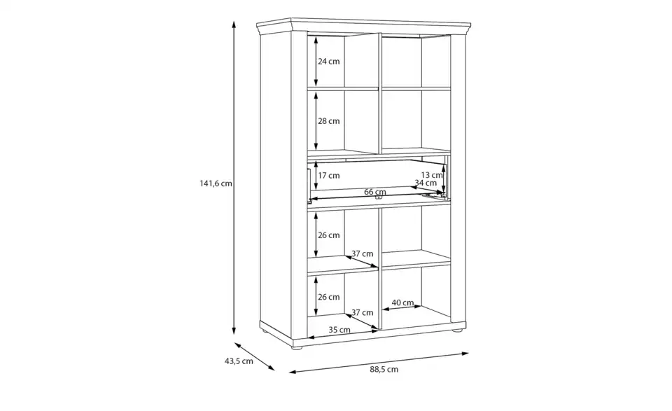 Badschrank, Bemaßung