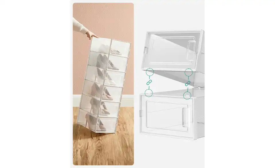 Aufbewahrungsbox 12er-Set, Detailansicht