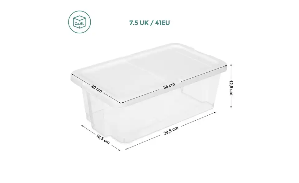 Aufbewahrungsbox, Bemaßung