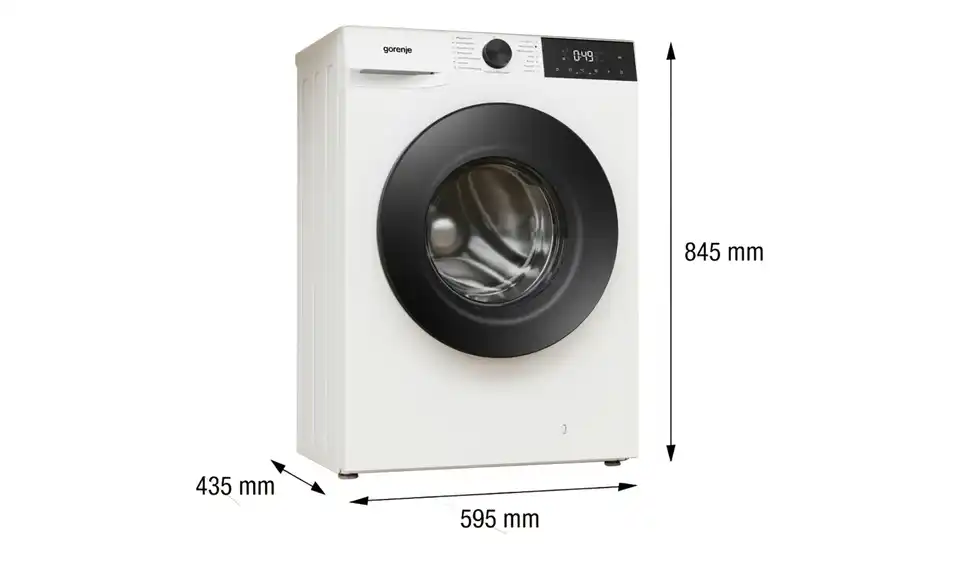 gorenje Waschvollautomat W5G2PS74A1P2, Bemaßung