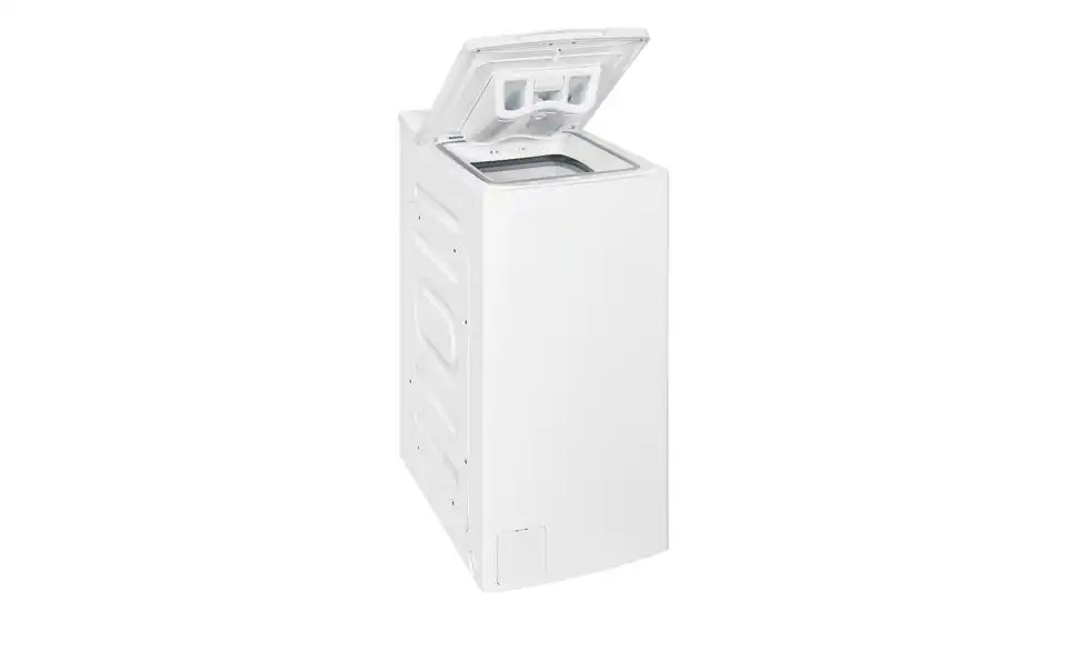 Exquisit Toplader LTO1207-030A weiss, geöffnet
